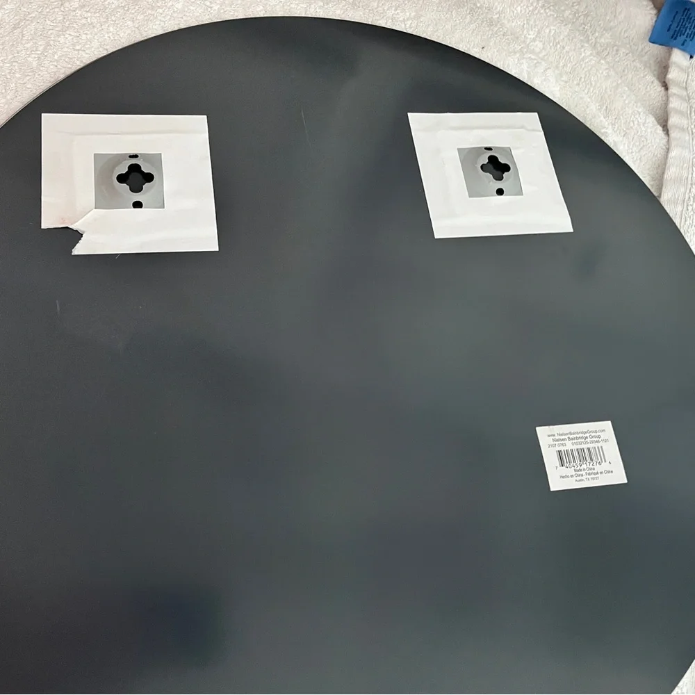 21 in Vintage Frameless Beveled‎ Round Wall Mirror
